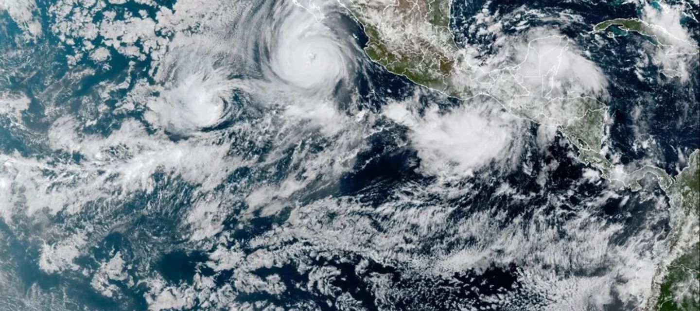 El huracán Priscilla, categoría 2