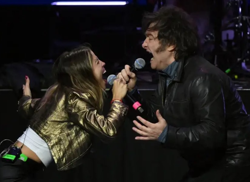 Milei en concierto
