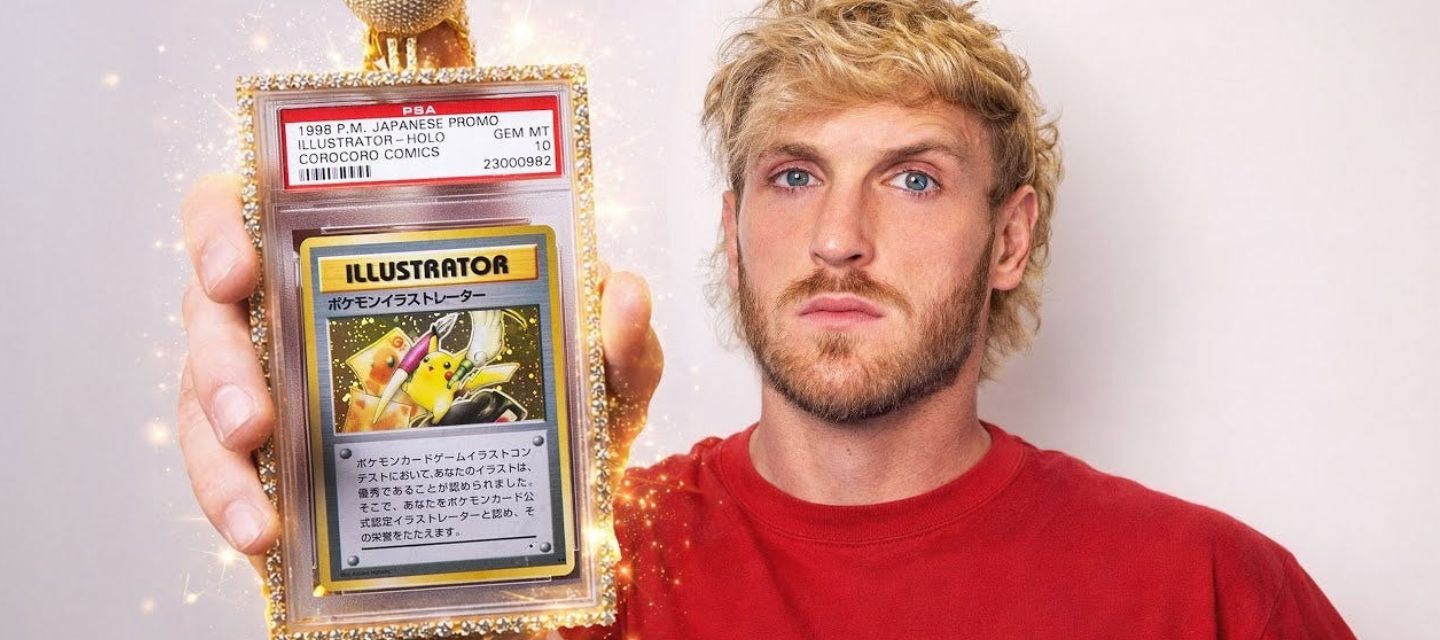 Logan Paul vendió su carta Pikachu Illustrator por 16,5 millones de dólares