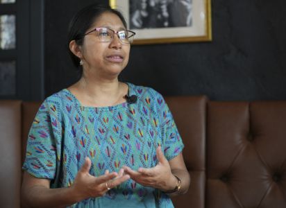 Teresa Zapeta, directora de FIMI, pidió reconocer a los pueblos indígenas como actores con voz propia en la ONU