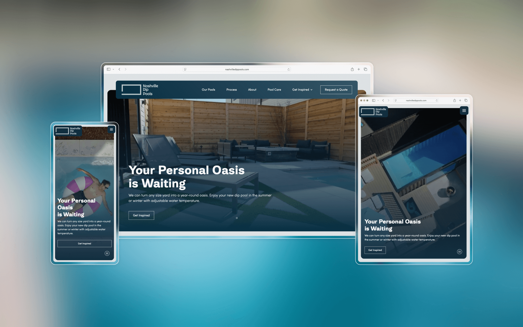 NDP responsive mockup container.