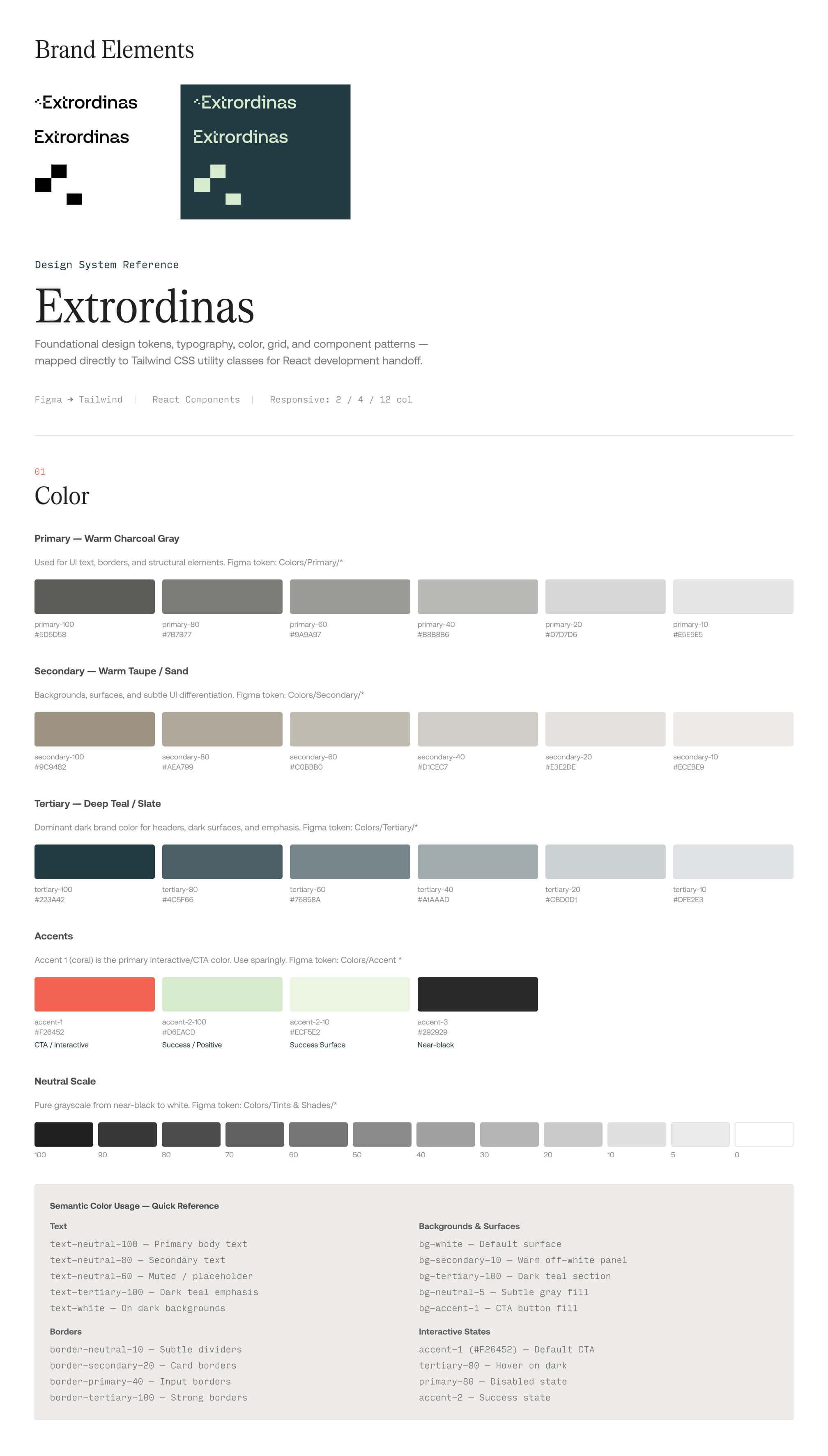 A brand asset preview for Extrordinas.