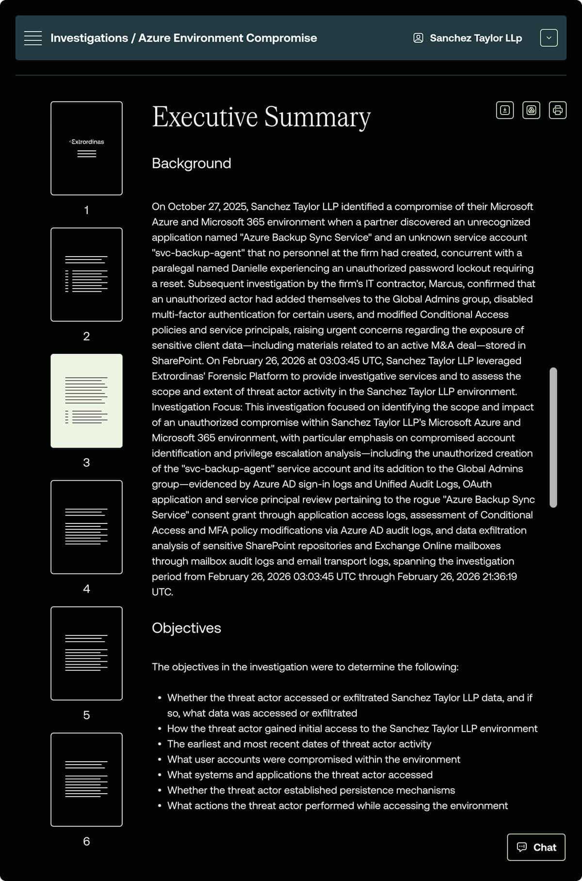 An Extrordinas product process screen mockup.