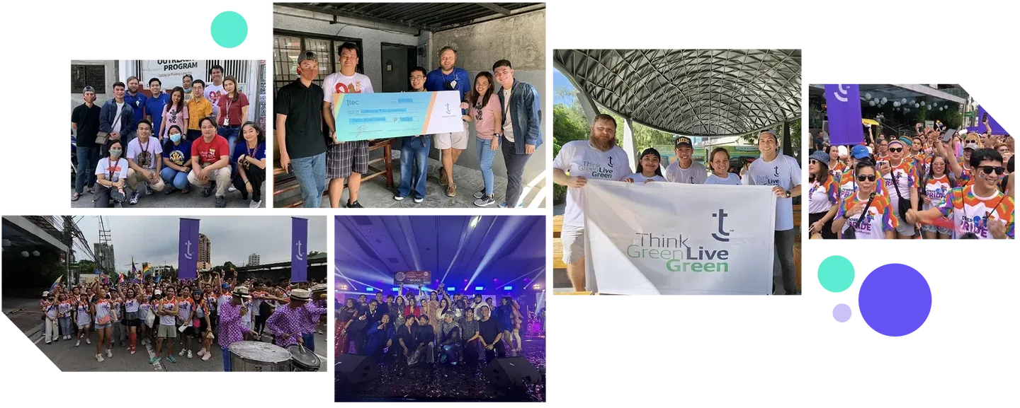 Collage of TTEC Digital staff in the Philippines