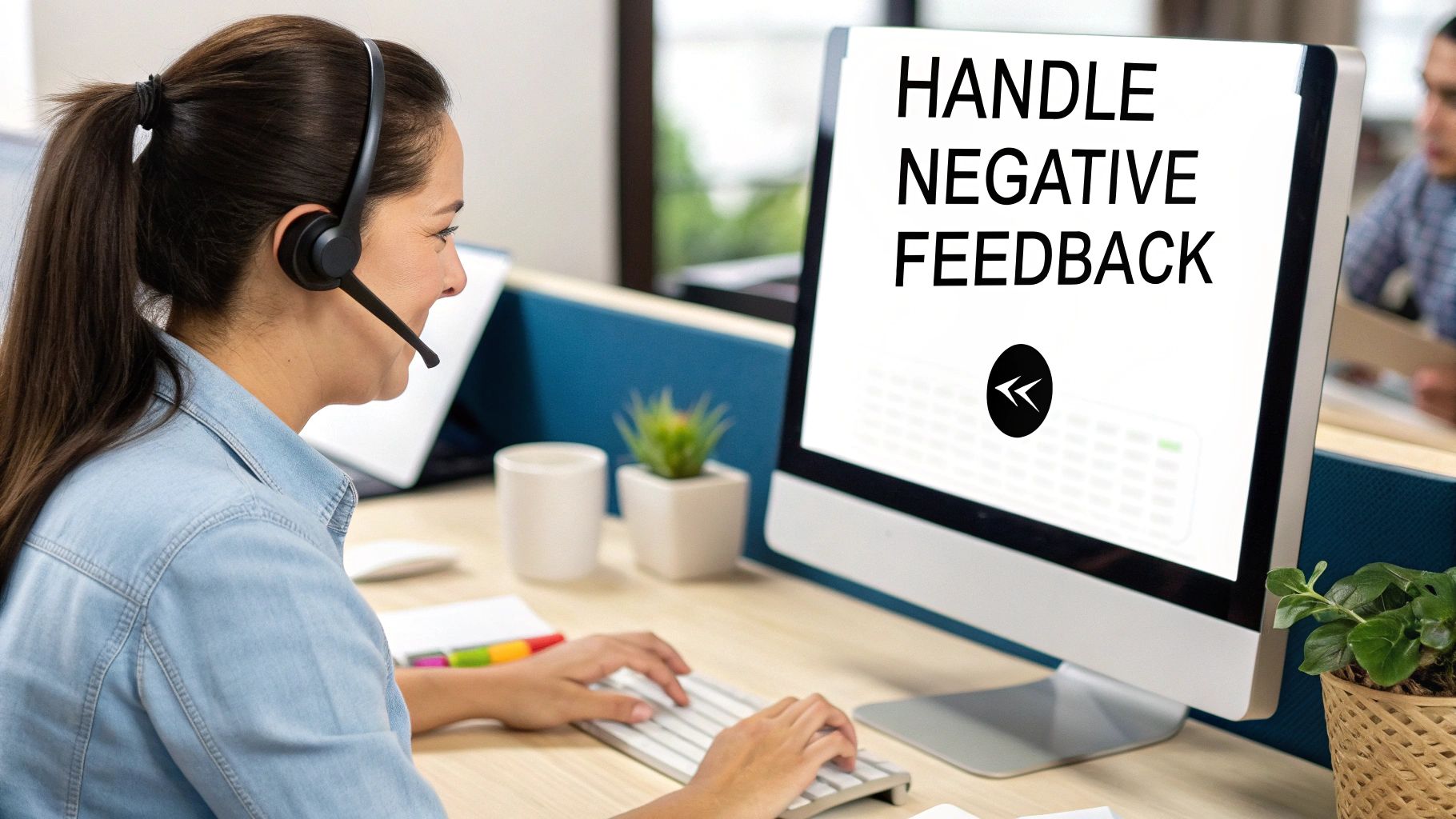 A person working on a laptop, analyzing data and planning a strategy on a whiteboard.