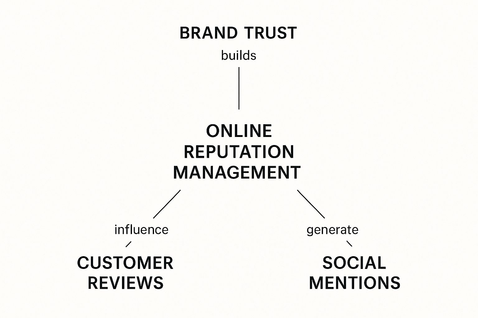 Infographic about online reputation management guide