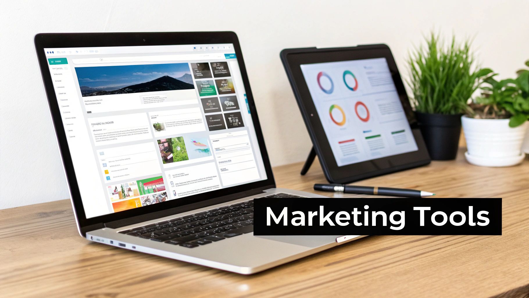 A person presenting a dashboard with charts and graphs to a team.