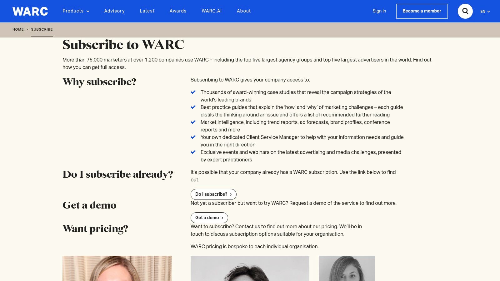 WARC (World Advertising Research Center)