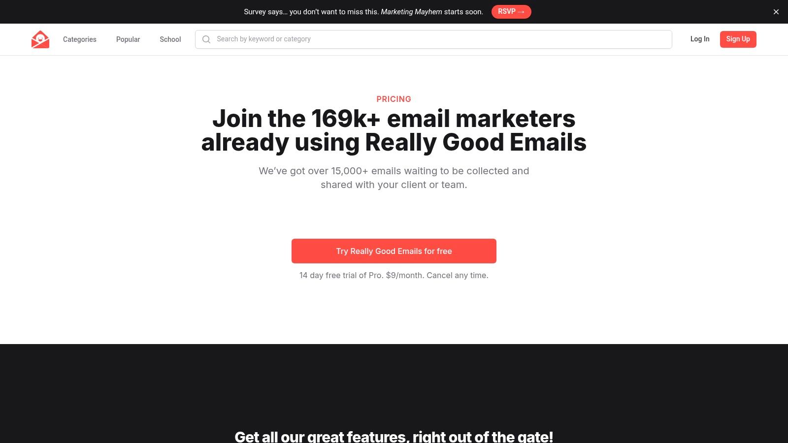 Really Good Emails (RGE)