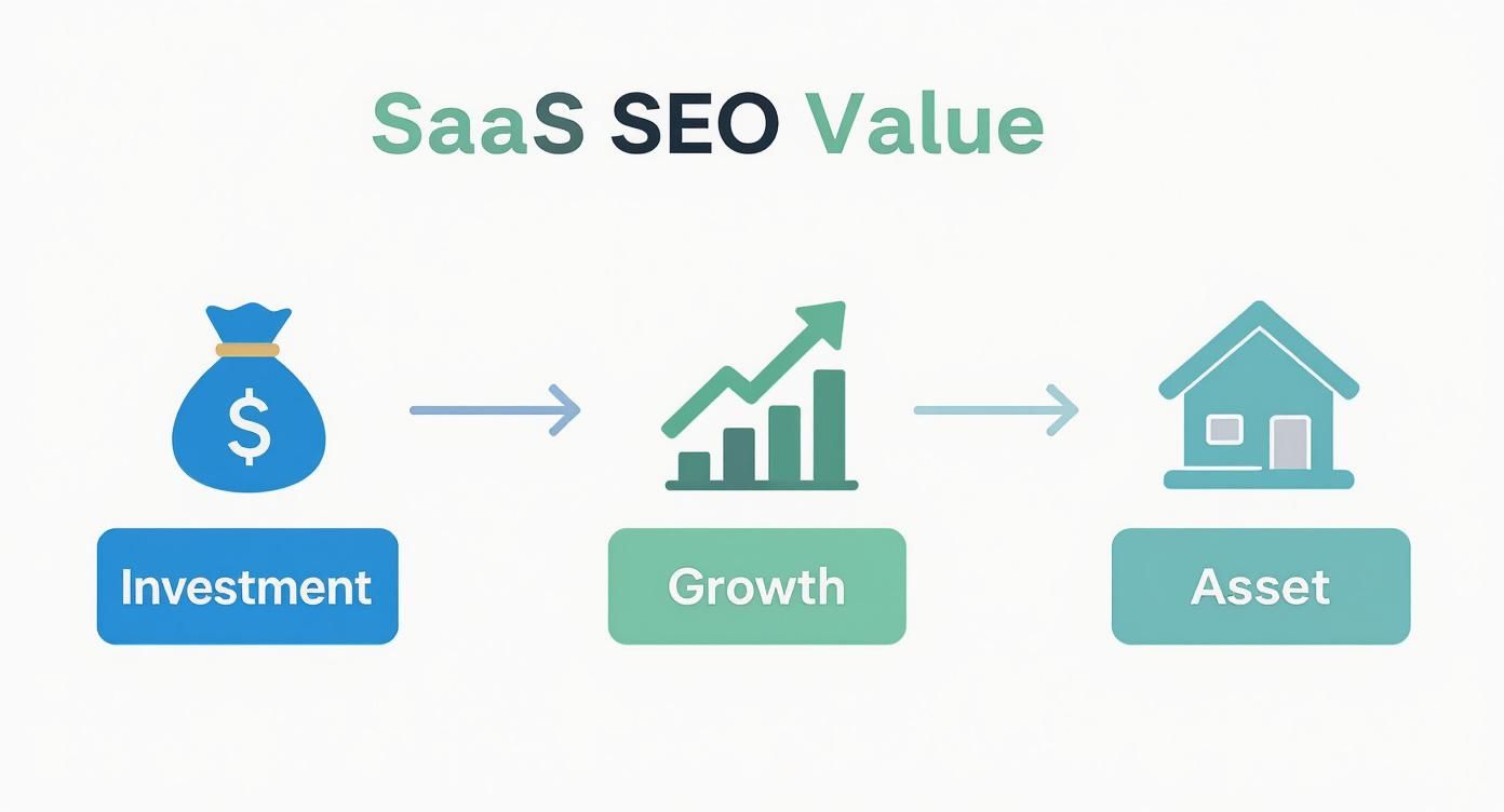 Infographic about seo for saas company