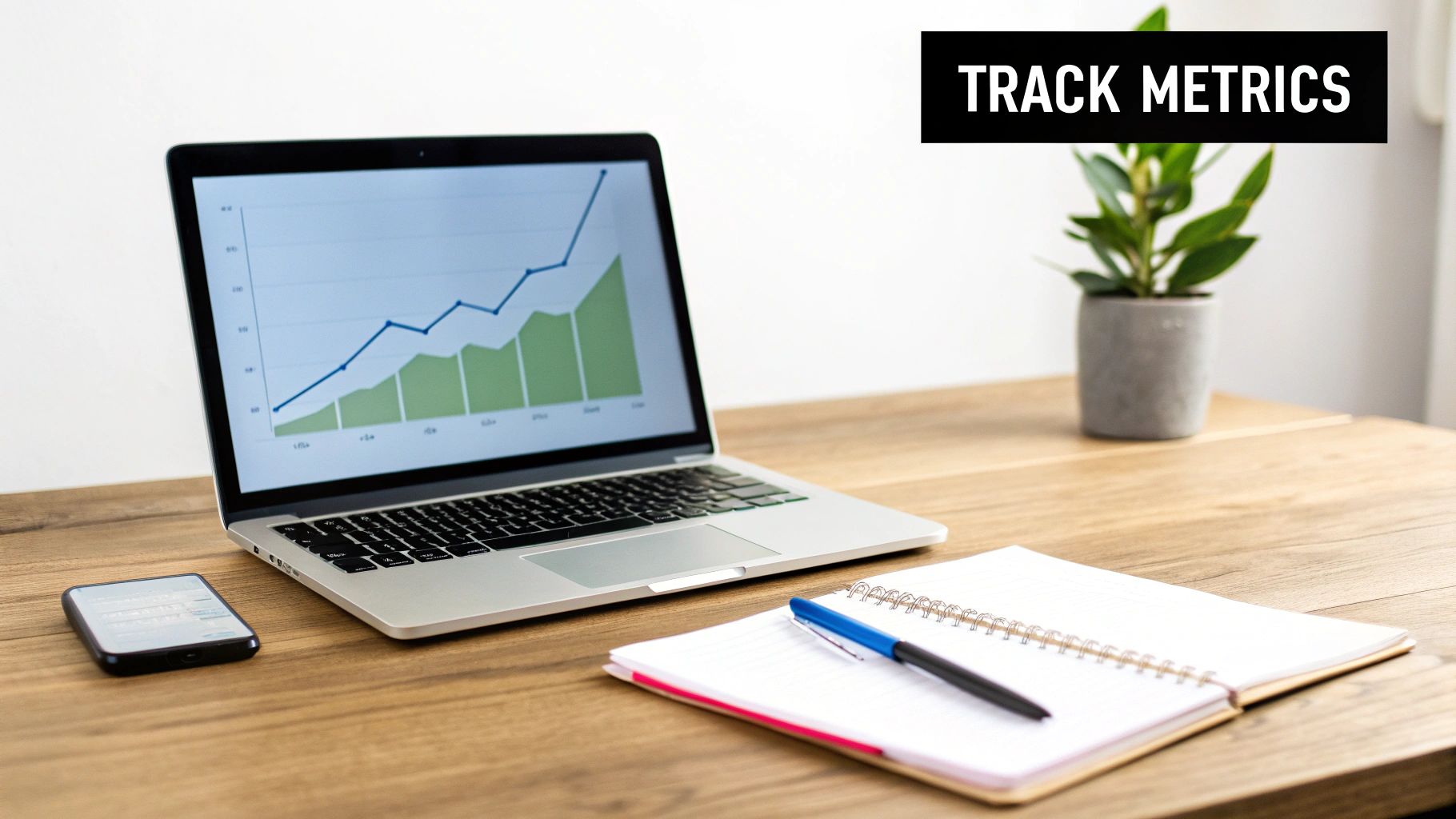 A person pointing to various data points and metrics on a digital dashboard, illustrating the process of tracking content marketing success.