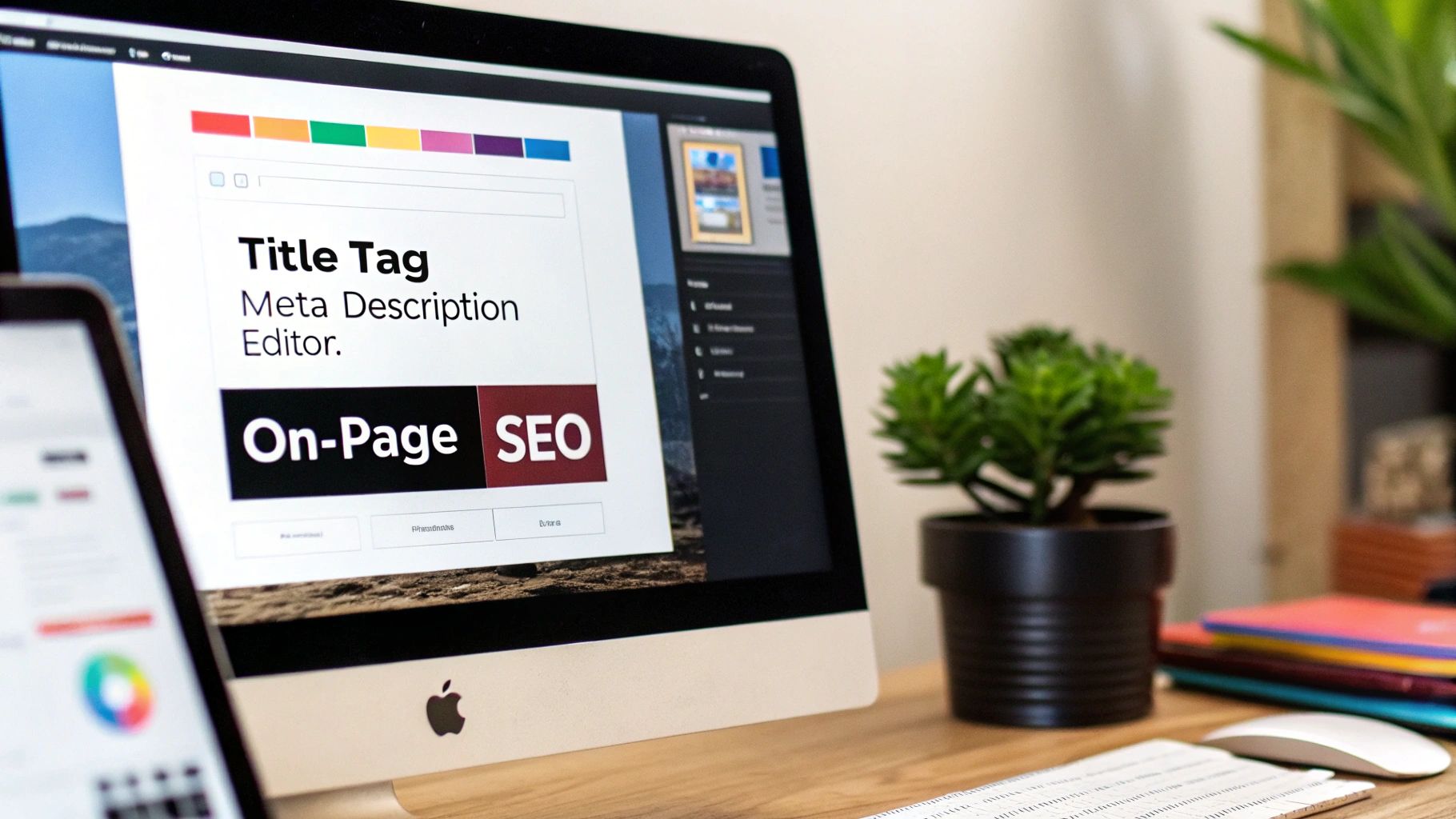 A person distributing content across different platforms like social media and video.