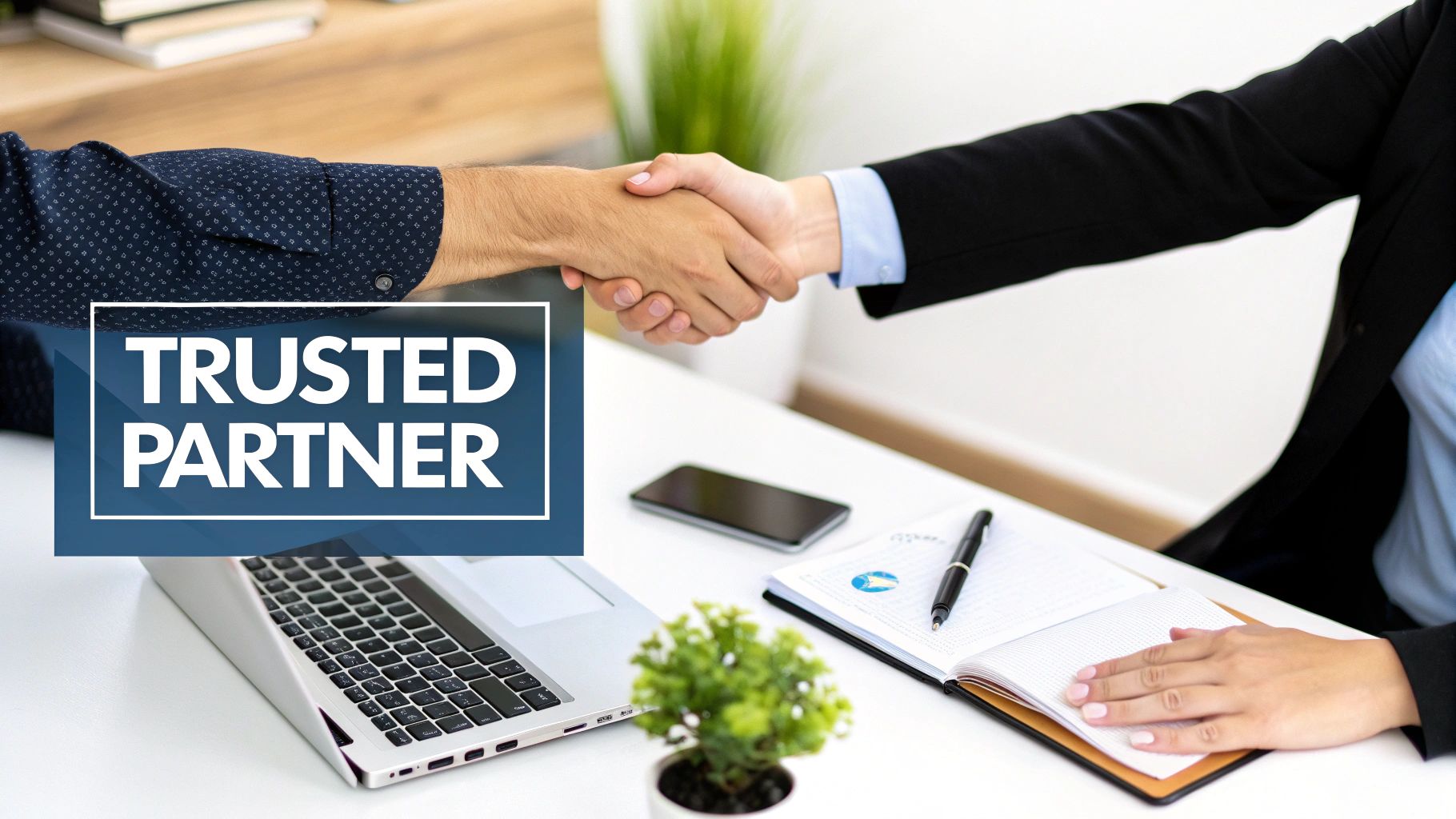 A person reviewing a chart on a computer screen, symbolizing the process of choosing an SEO partner.