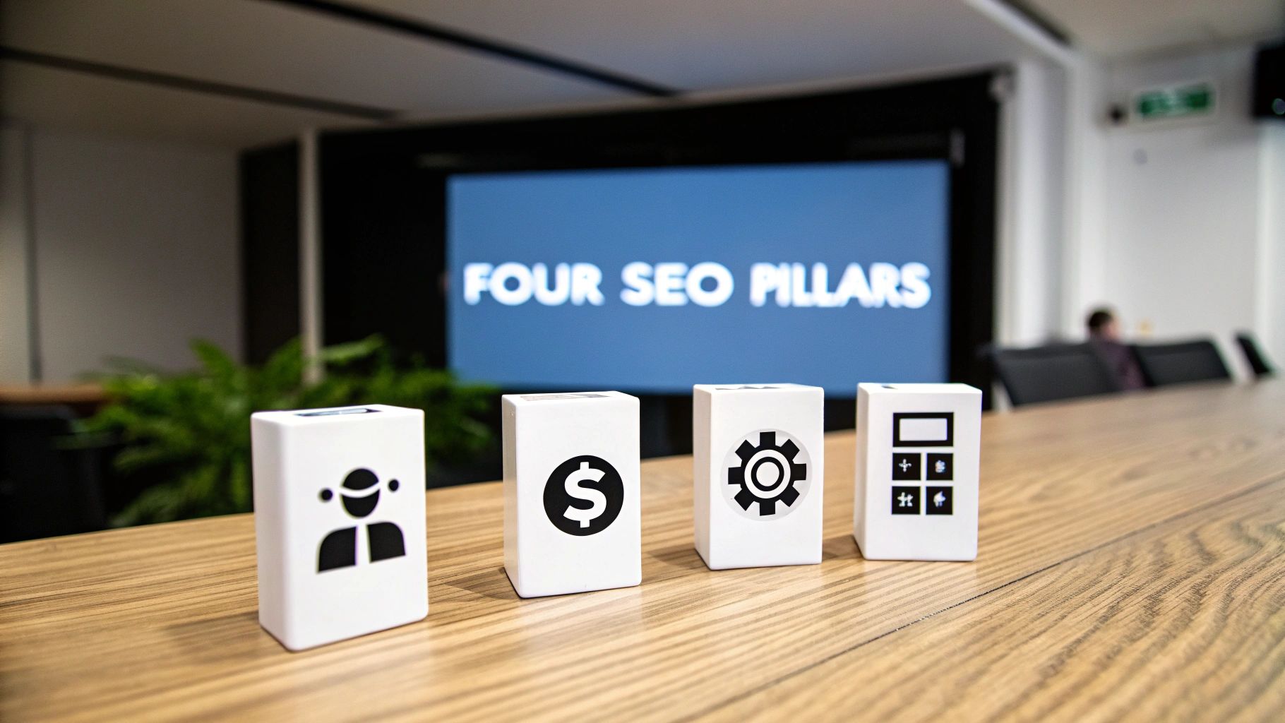 A detailed table breaking down the key activities and expected deliverables of B2B SEO consulting services.