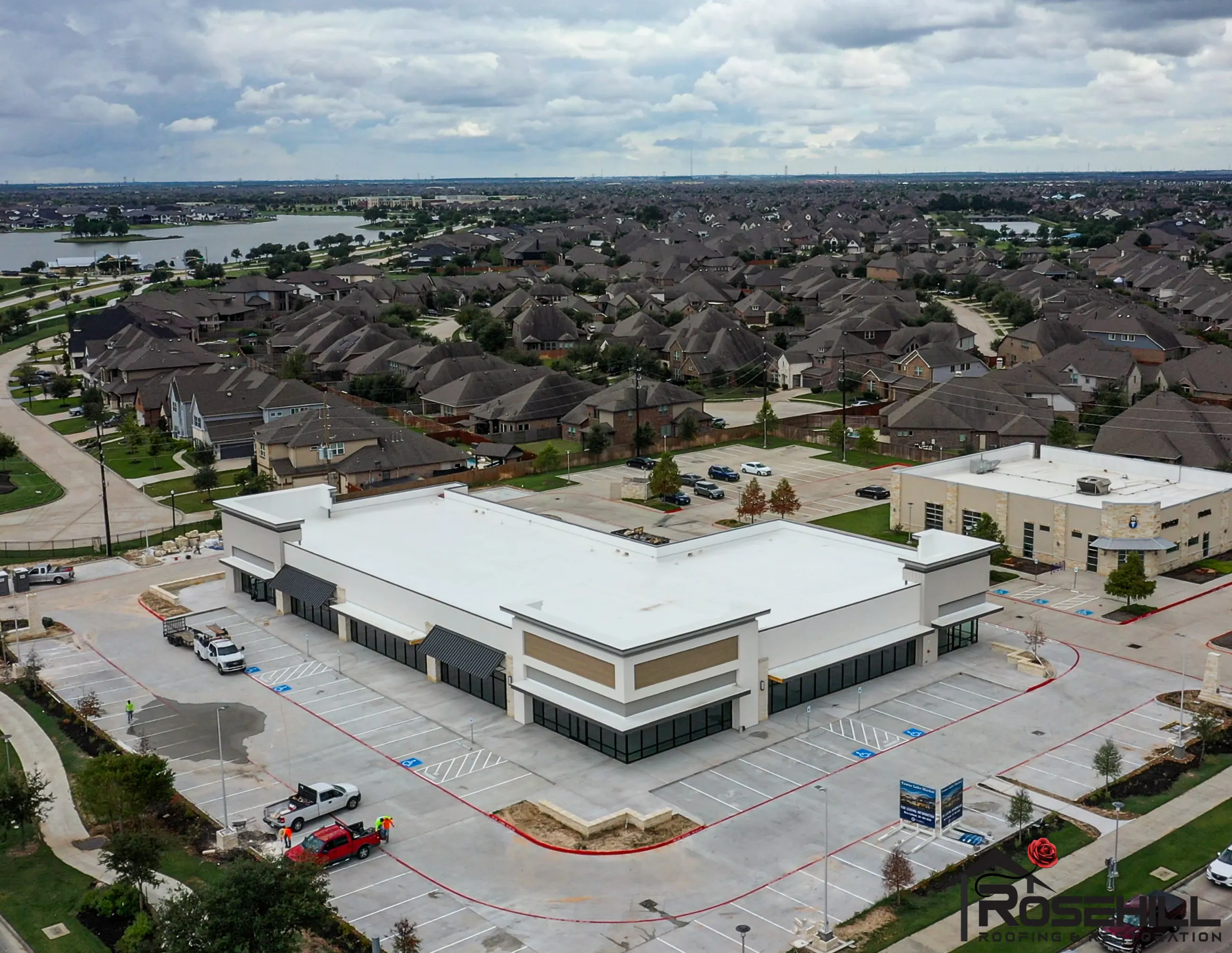 Commercial Roofing - Business Strip Center