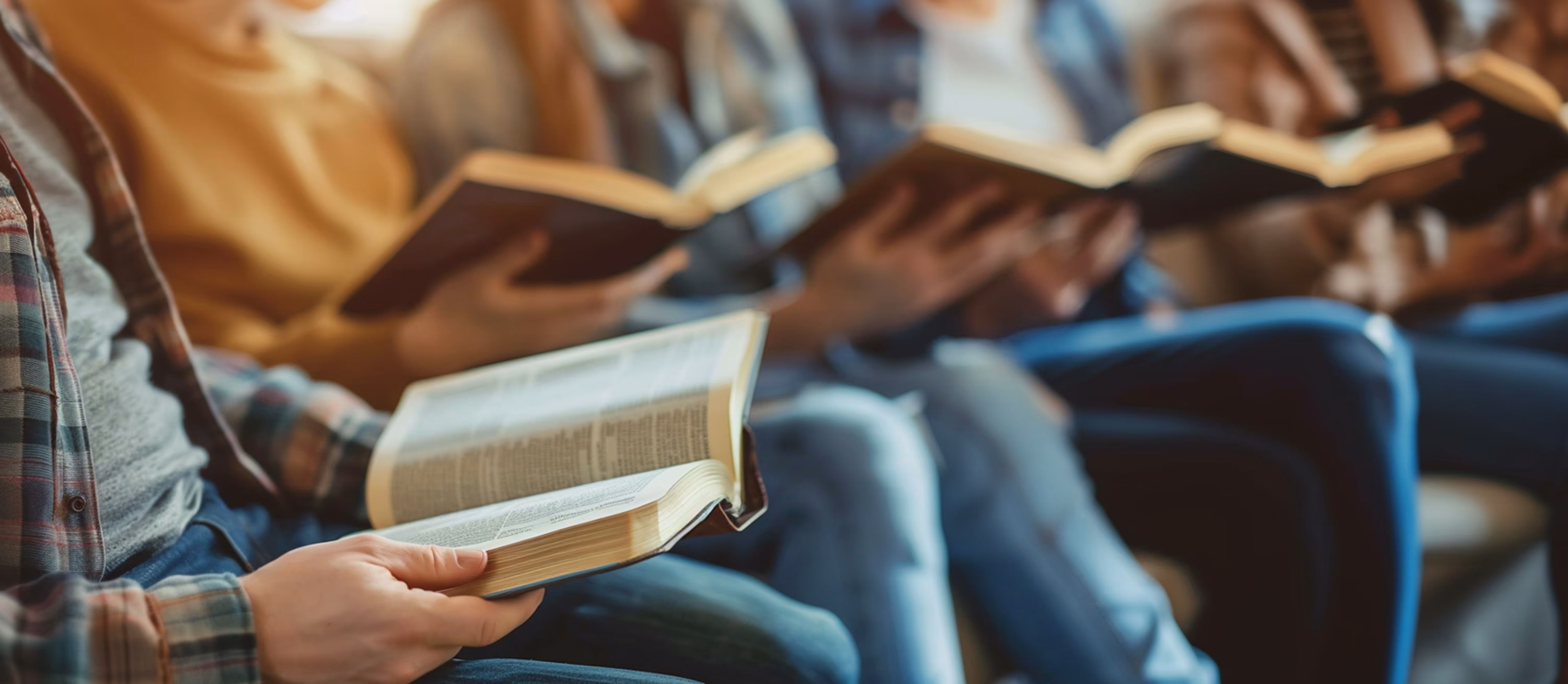 Open Bible on a wooden table with warm sunlight, representing prayer, reflection, and devotion to God’s Word.