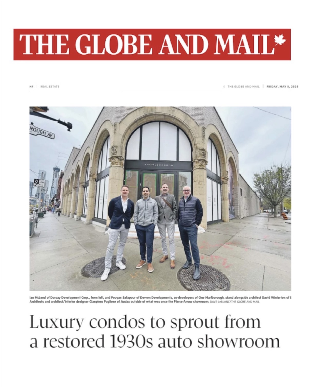 Devrondevelopments - 1 Marlborough / The Globe and Mail