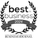 An award badge with the text "best in business 2024 - Vancouver SW Washington Business Journal"