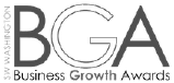 An award badge with the text "SW Washington Business Growth Awards"