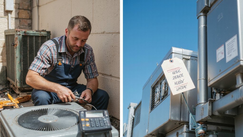 Cost comparison between HVAC repair and replacement options