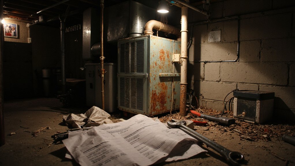 Homeowner facing unexpected HVAC repair due to lack of regular maintenance