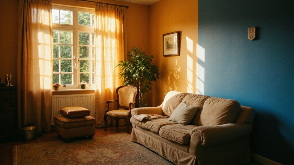 Sunlight entering through windows increasing indoor temperature in one room