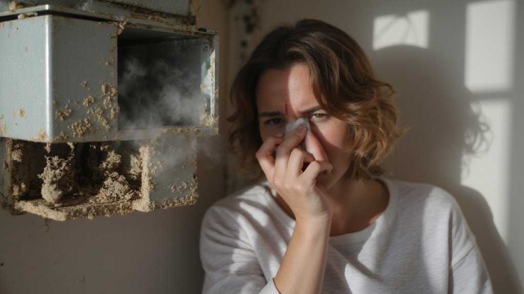 Indoor air quality concerns linked to mold and chemical smells from HVAC system