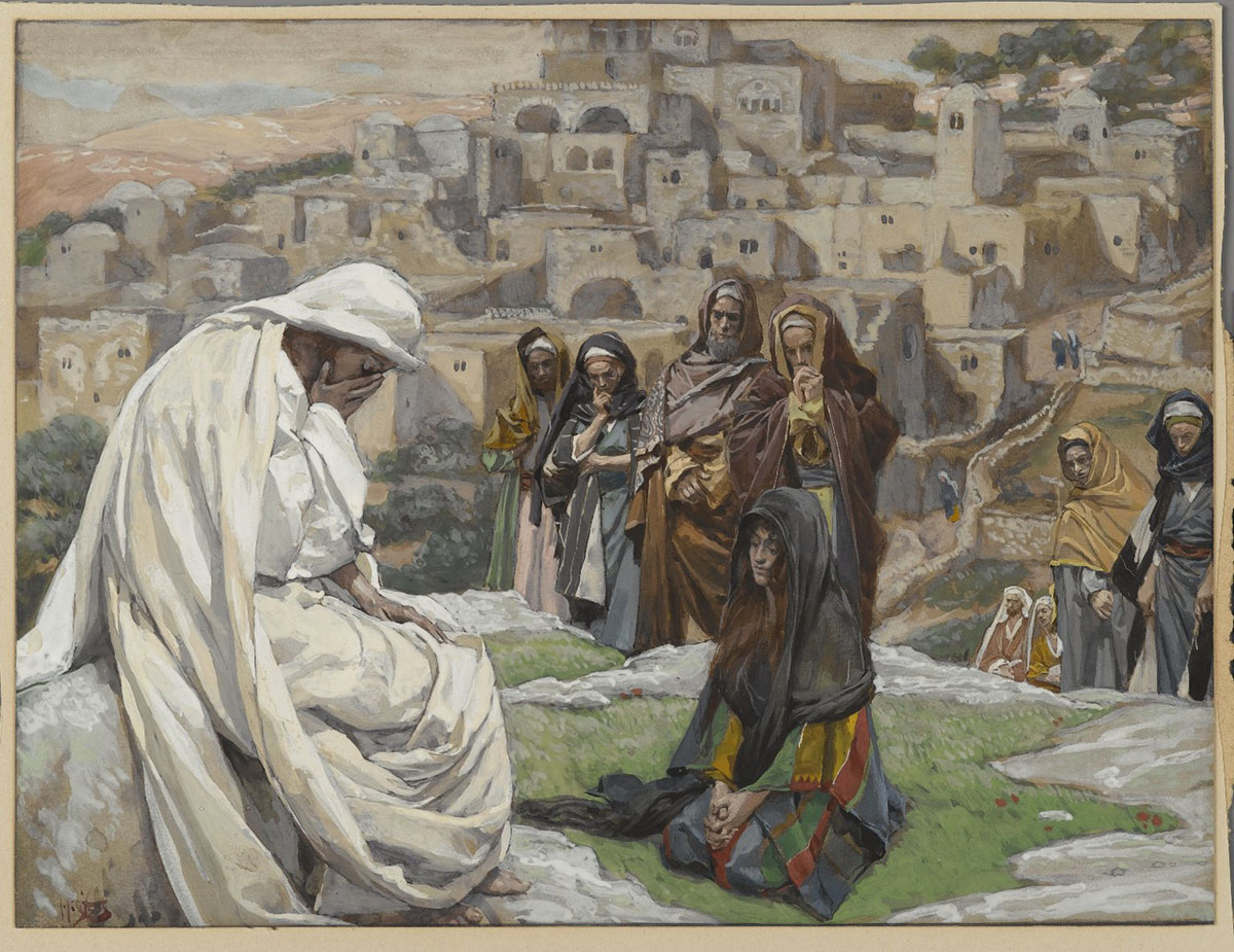 James Tissot (French, 1836-1902). Jesus Wept, 1886-1896. Brooklyn Museum