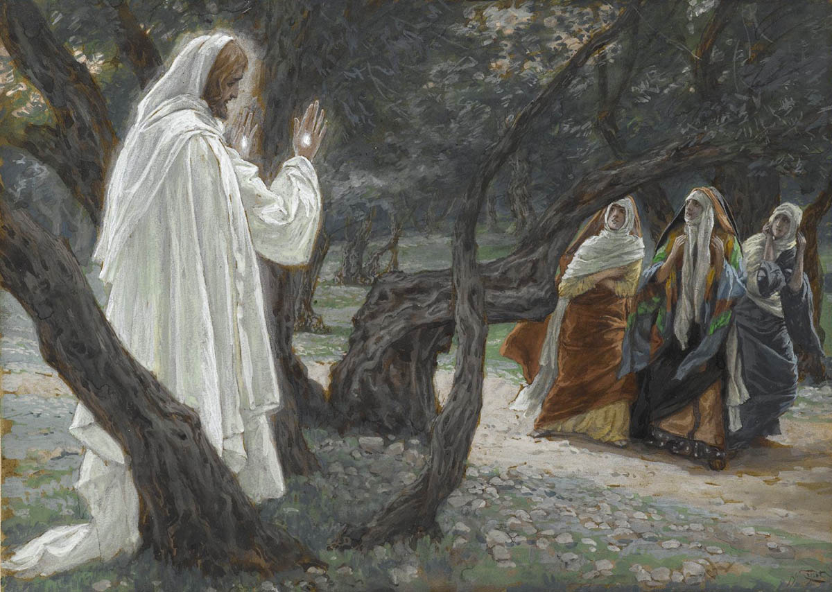 James Tissot (French, 1836-1902). Jesus Appears to the Holy Women, 1886-1894. Brooklyn Museum