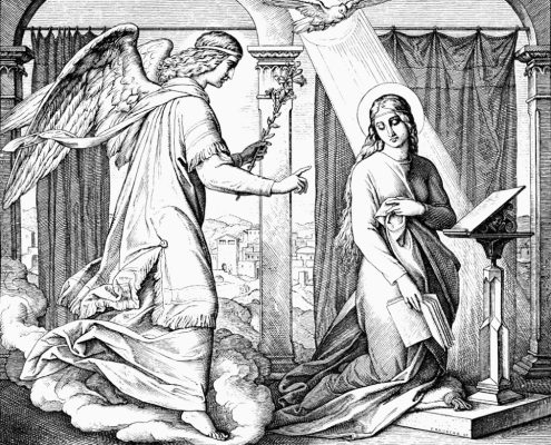 Julius Schnorr von Carolsfeld. Gabriels Verkündigung von Maria.