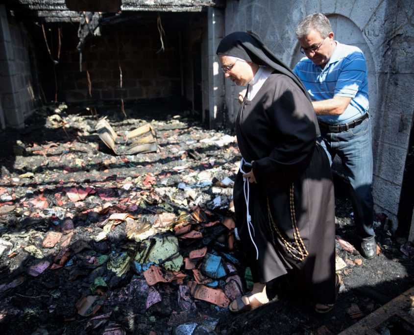 Jewish extremists suspected of torching Sea of Galilee 'loaves and fishes' church in Tabgha | The Independent