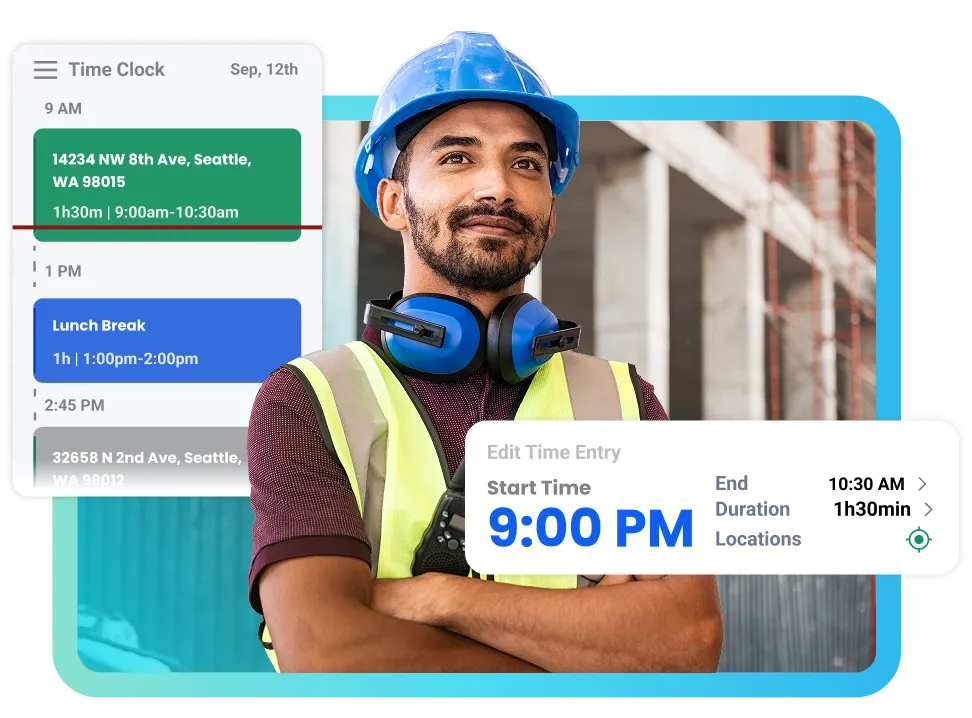 TripLog's time tracking solution hero banner image