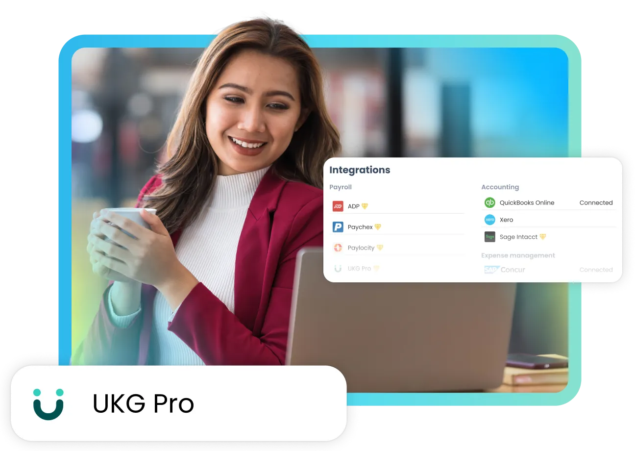 TripLog's UKG integration hero banner image