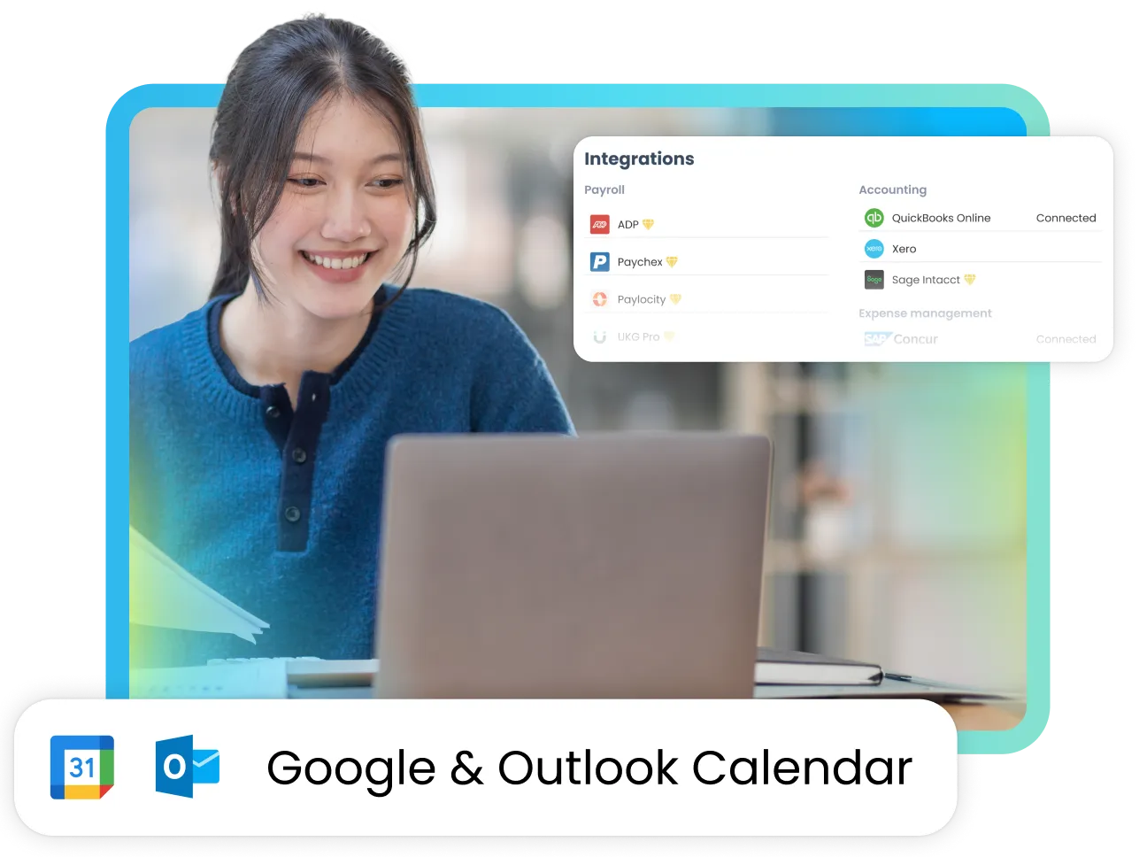 TripLog and Google/Outlook calendar integration page hero banner