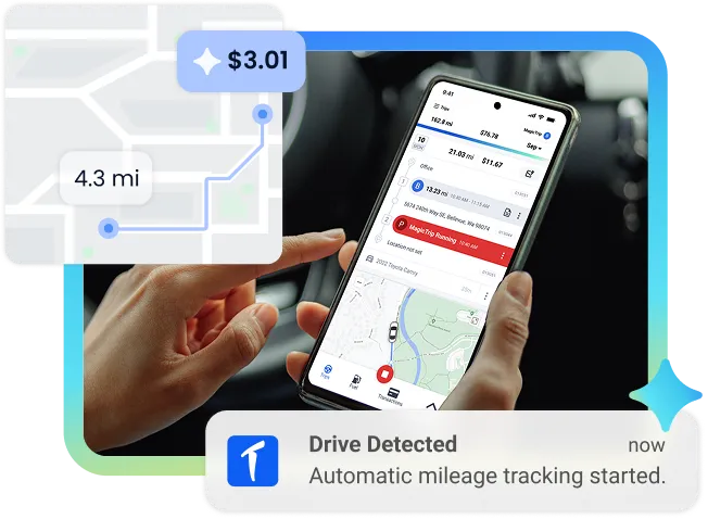 hero banner image showing triplog's mileage tracking capabilities