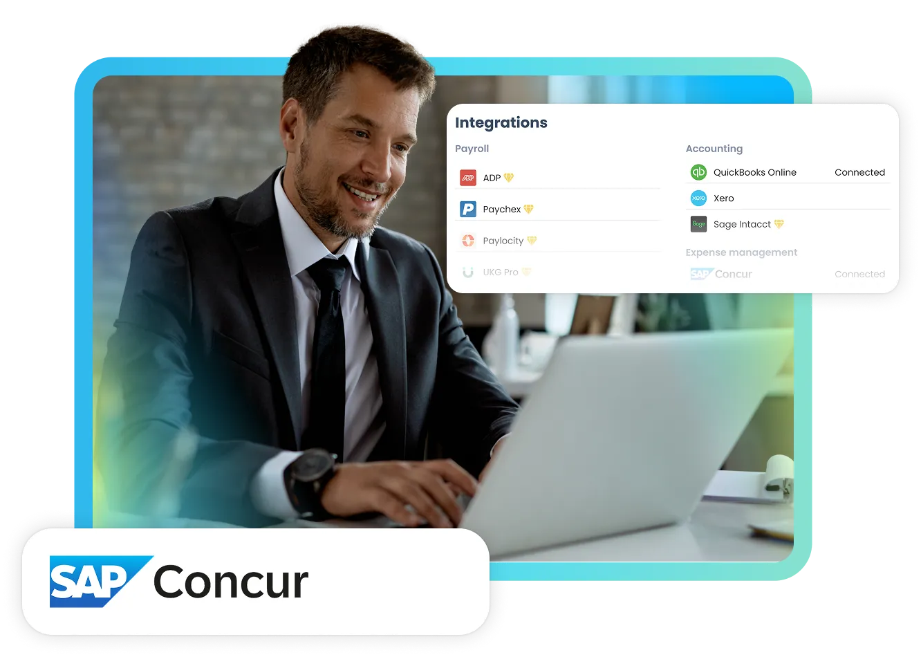 TripLog integration with SAP Concur hero banner image.