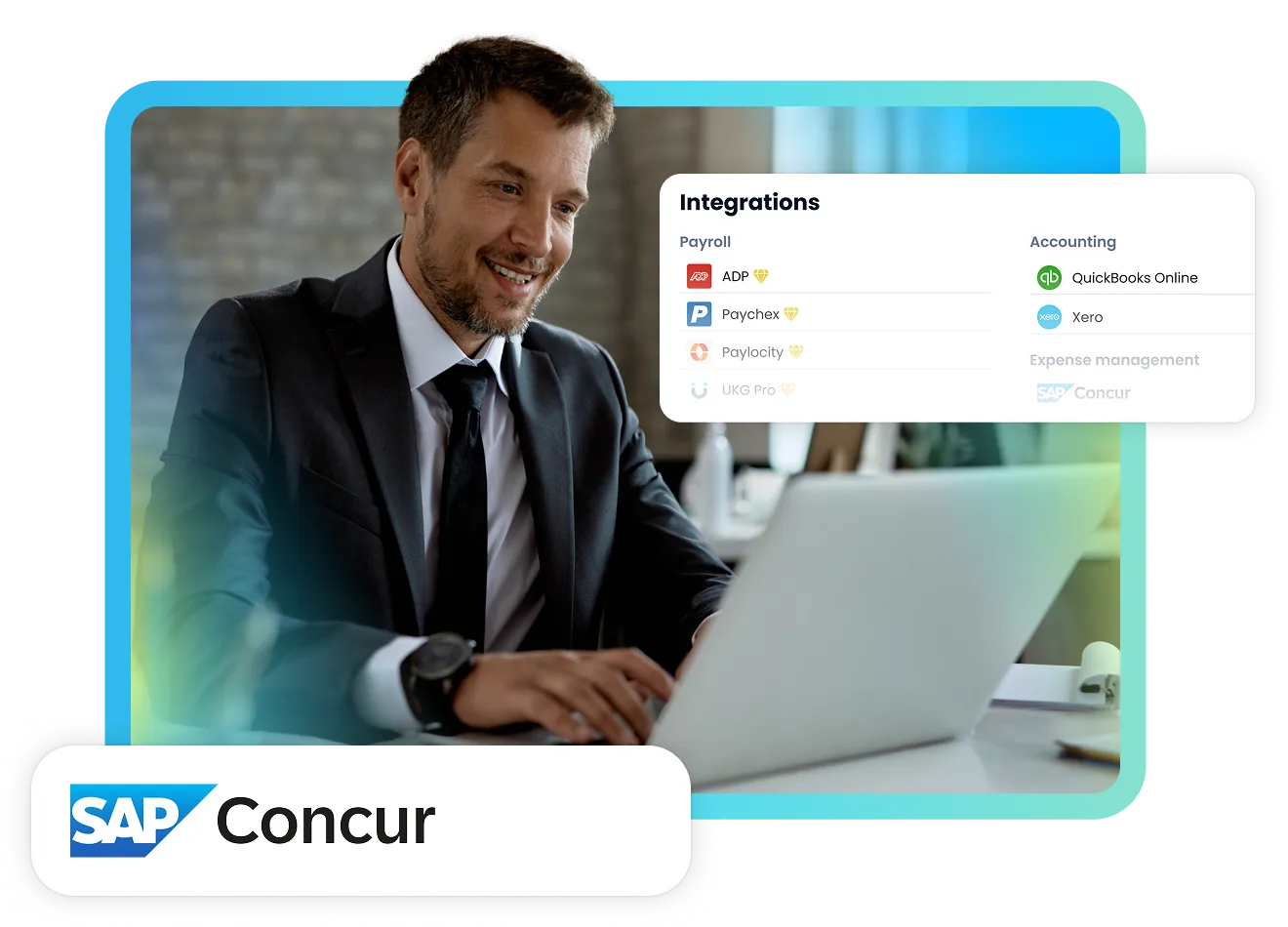 TripLog integration with SAP Concur hero banner image.