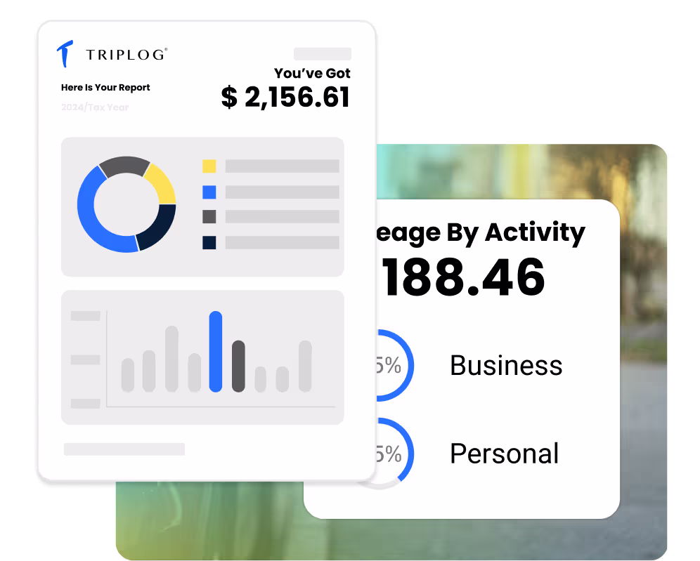 Mobile reports in the TripLog app