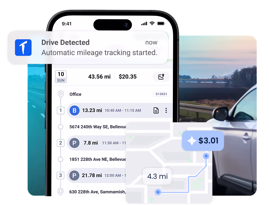 showing triplog app as the #1 mileage tracker app