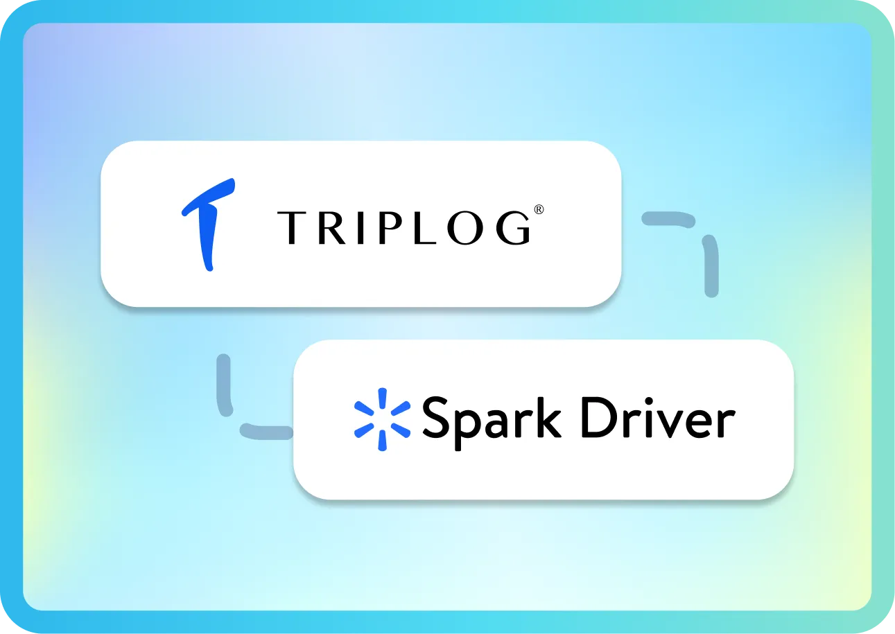 TripLog mileage tracker Walmart Spark Driver integration