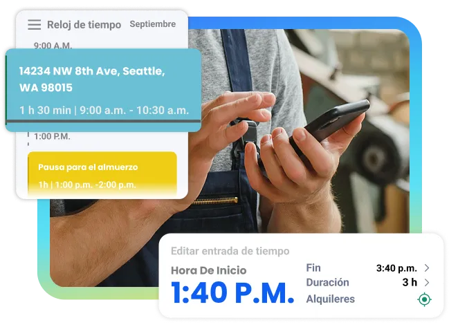 imagen de banner de héroe que muestra las capacidades de seguimiento del tiempo de Triplog