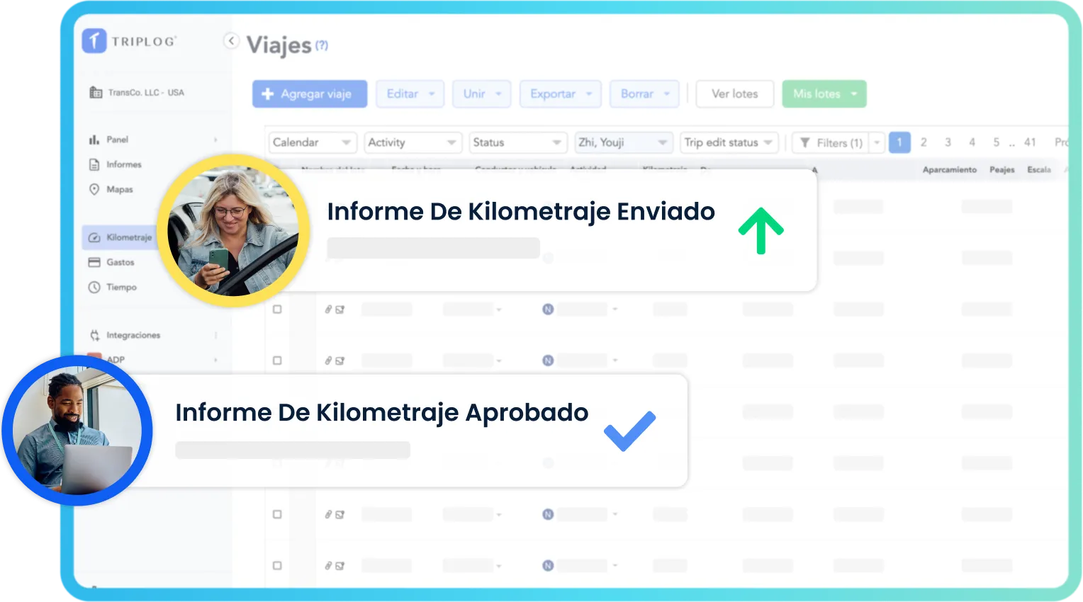 Imagen de banner de TripLog Company Mileage Tracker Hero