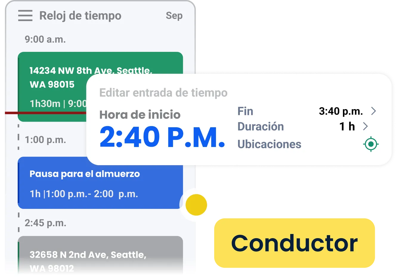 Funciones de seguimiento del tiempo y la programación