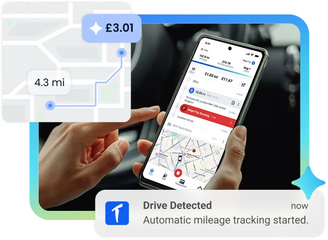 hero banner image showing triplog's mileage tracking capabilities