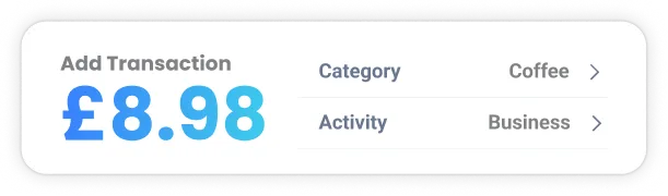 pop-up showing triplog's ability to add transactions