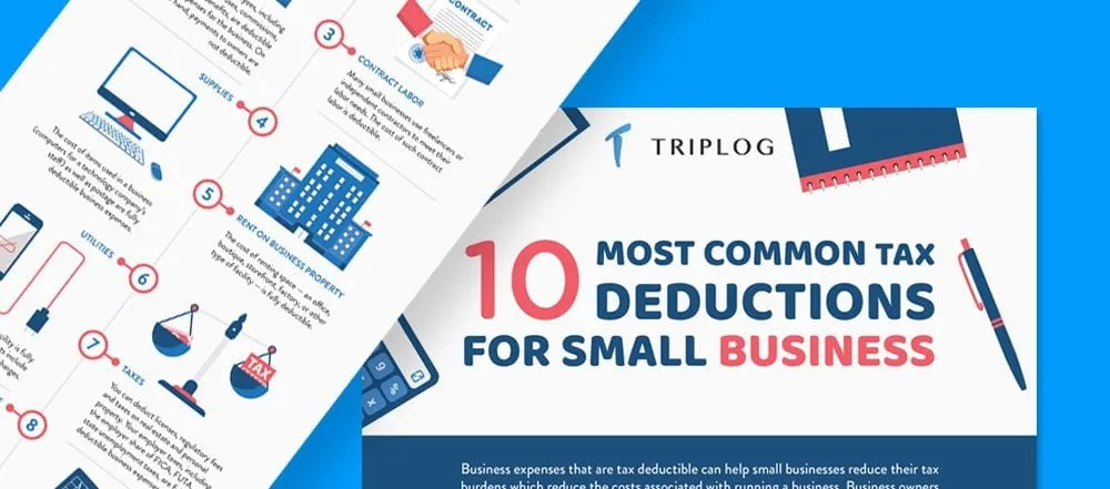 10 most common tax deductions TripLog mileage app|Tax deductions for small business|common tax deductions for small business|Tax deductions for small business|Tax deductions for small business|Tax deductions for small business|Tax deductions infographic|tax deduction infographic|tax deduction infographic