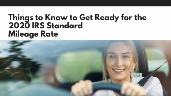 IRS 2020 rate TripLog mileage tracking app|