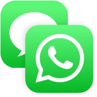 imessage and Whatsapp Icons