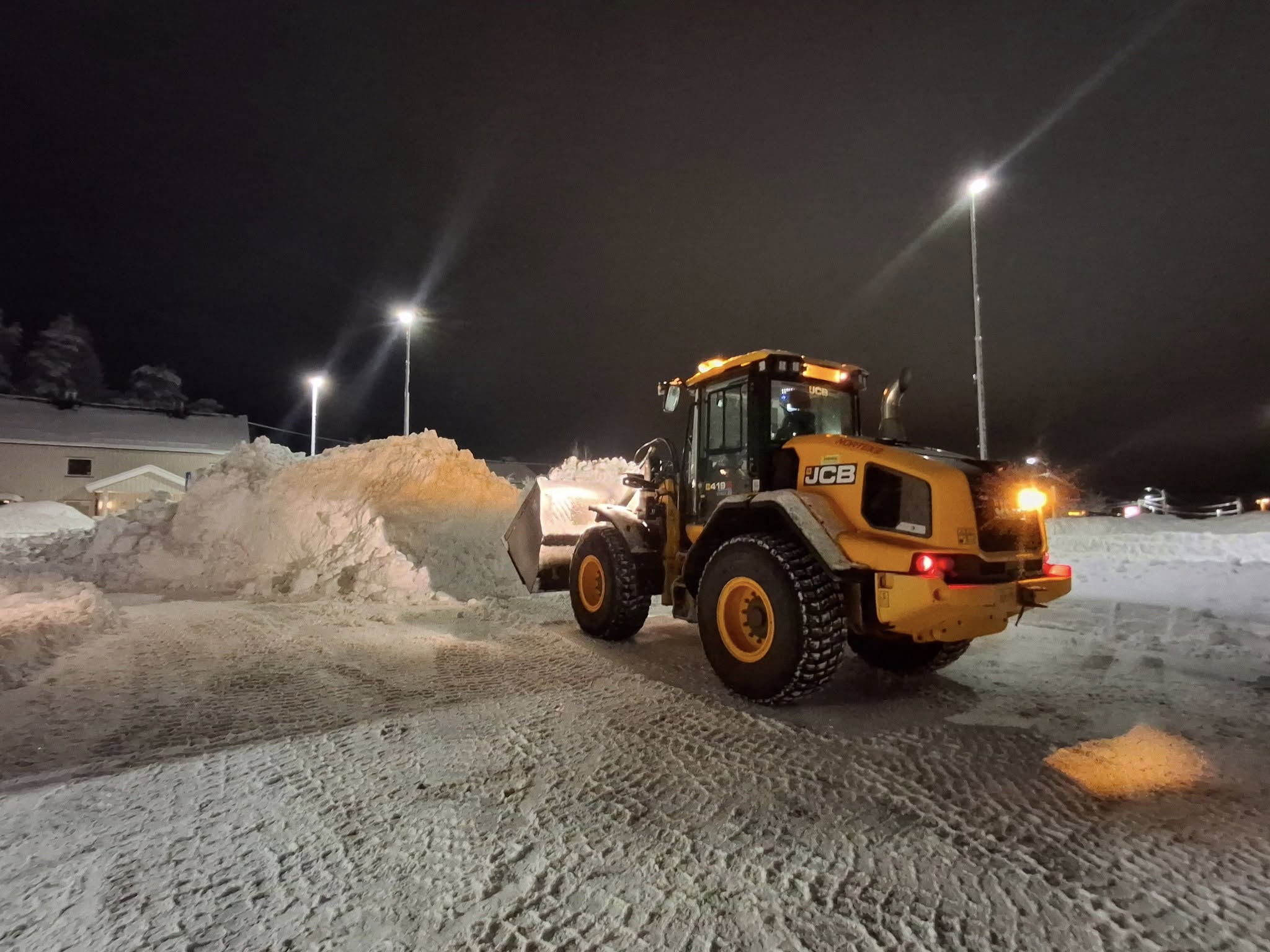 Snørydding på Skedsmokorset
