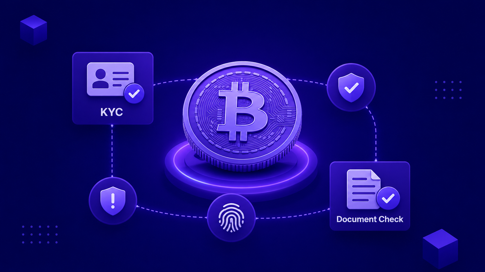 Visual representation of crypto KYC compliance steps